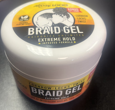 ALL DAY LOCKS EXTREME HOLD BRAID GEL 10oz