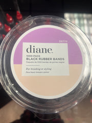 DIANE #D6774 RUBBER BANDS BIN - 1000 PACK BLACK