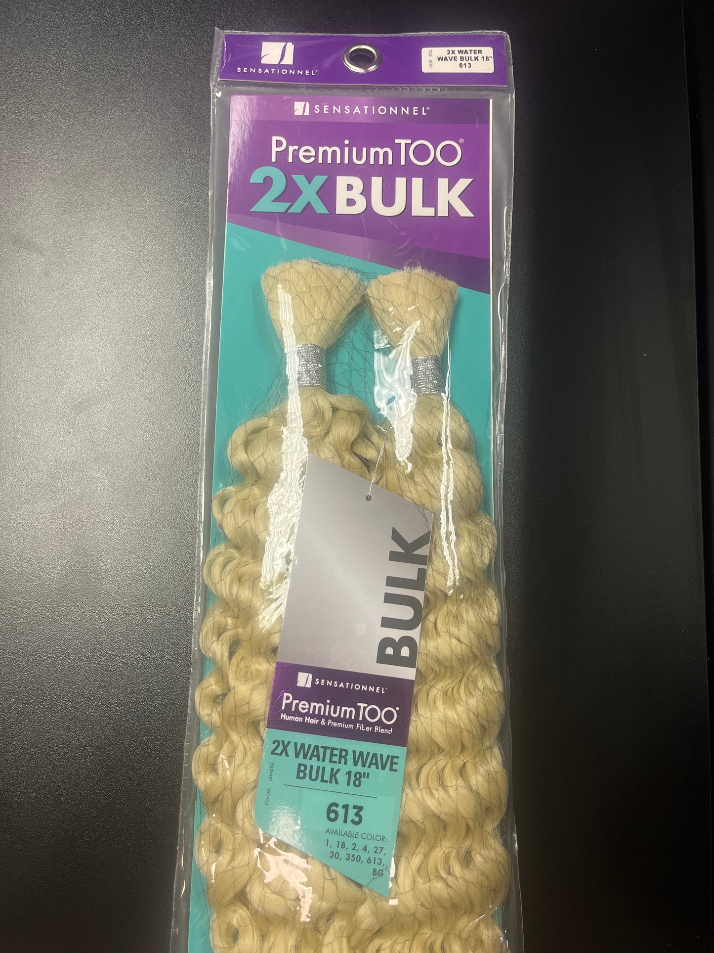 SENSATIONNEL PREMIUM TOO HUMAN BLEND BRAID 2X WATER WAVE BULK 18"