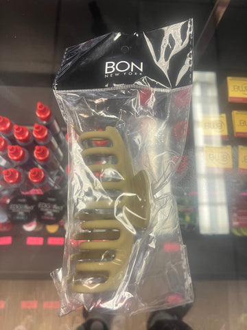BON NEW YORK LARGE HAIR CLAW CLIP - BROWN