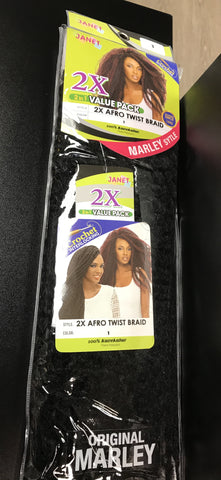 JANET COLLECTION - 2X AFRO MARLEY BRAID