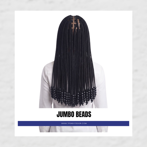 JUMBO ROUND BEADS (BLACK)
