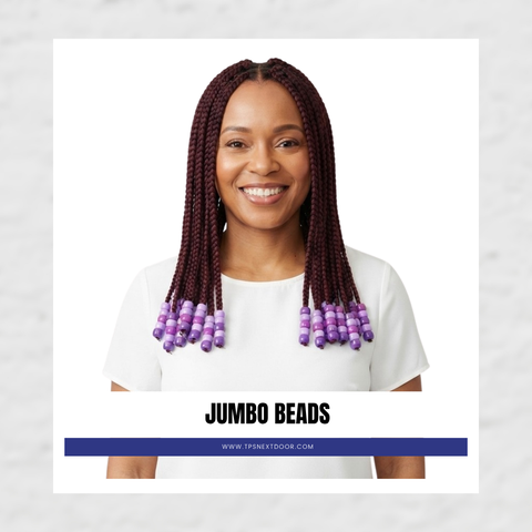 JUMBO ROUND BEADS (PURPLE ASSORTED)