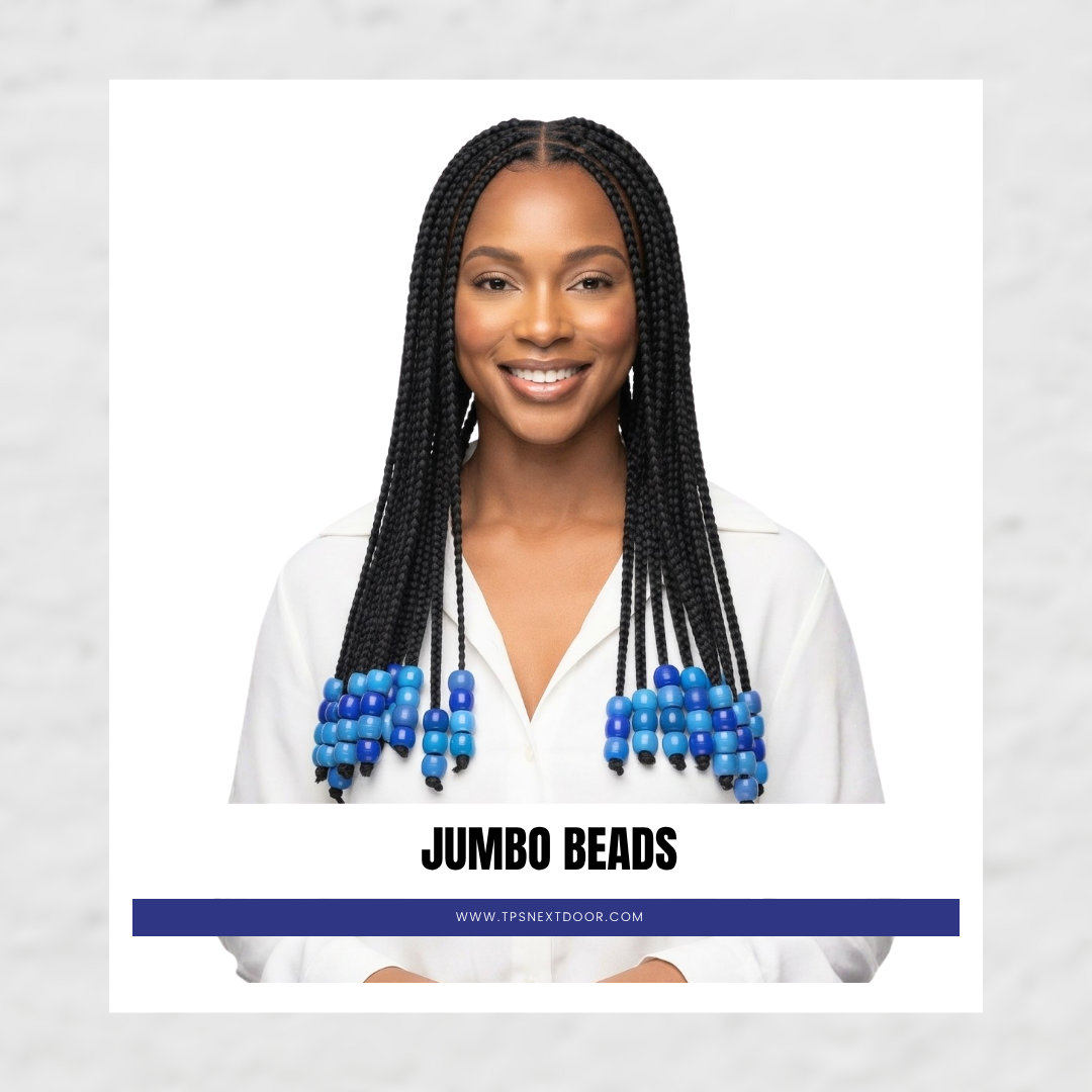 JUMBO ROUND BEADS (BLUE ASSORTED)