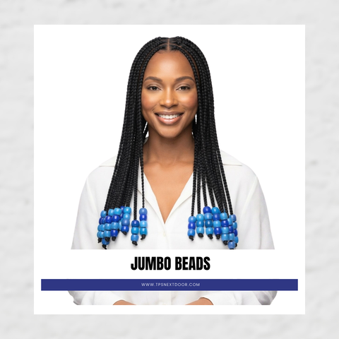 JUMBO ROUND BEADS (BLUE ASSORTED)