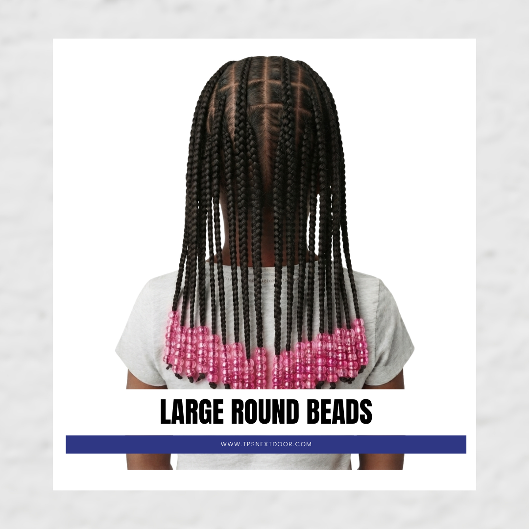 LARGE ROUND BEADS (HOT PINK)
