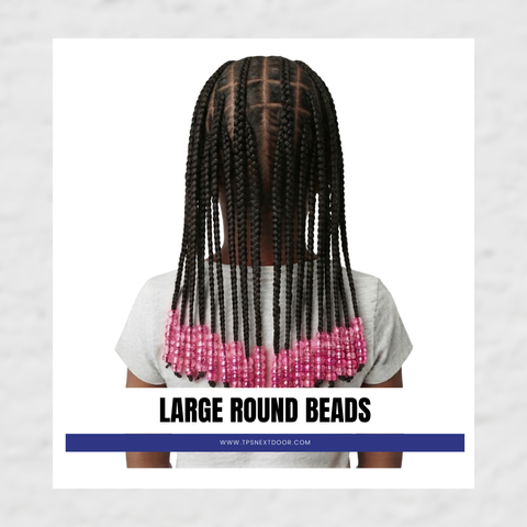 LARGE ROUND BEADS (HOT PINK)