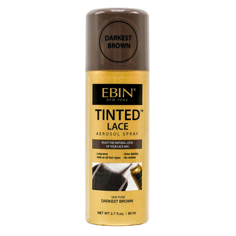 EBIN TINTED LACE SPRAY (DARKEST BROWN)