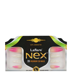 LAFLARE NEX 28 PREMIUM 3D NAILS - STILETTO LONG