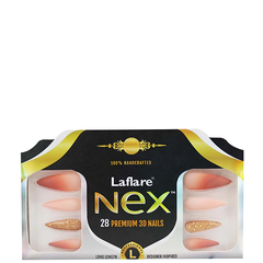 LAFLARE NEX 28 PREMIUM 3D NAILS - STILETTO LONG