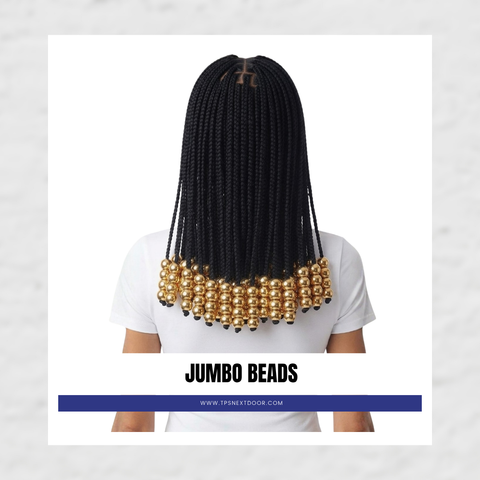 METALLIC JUMBO ROUND BEADS (GOLD)