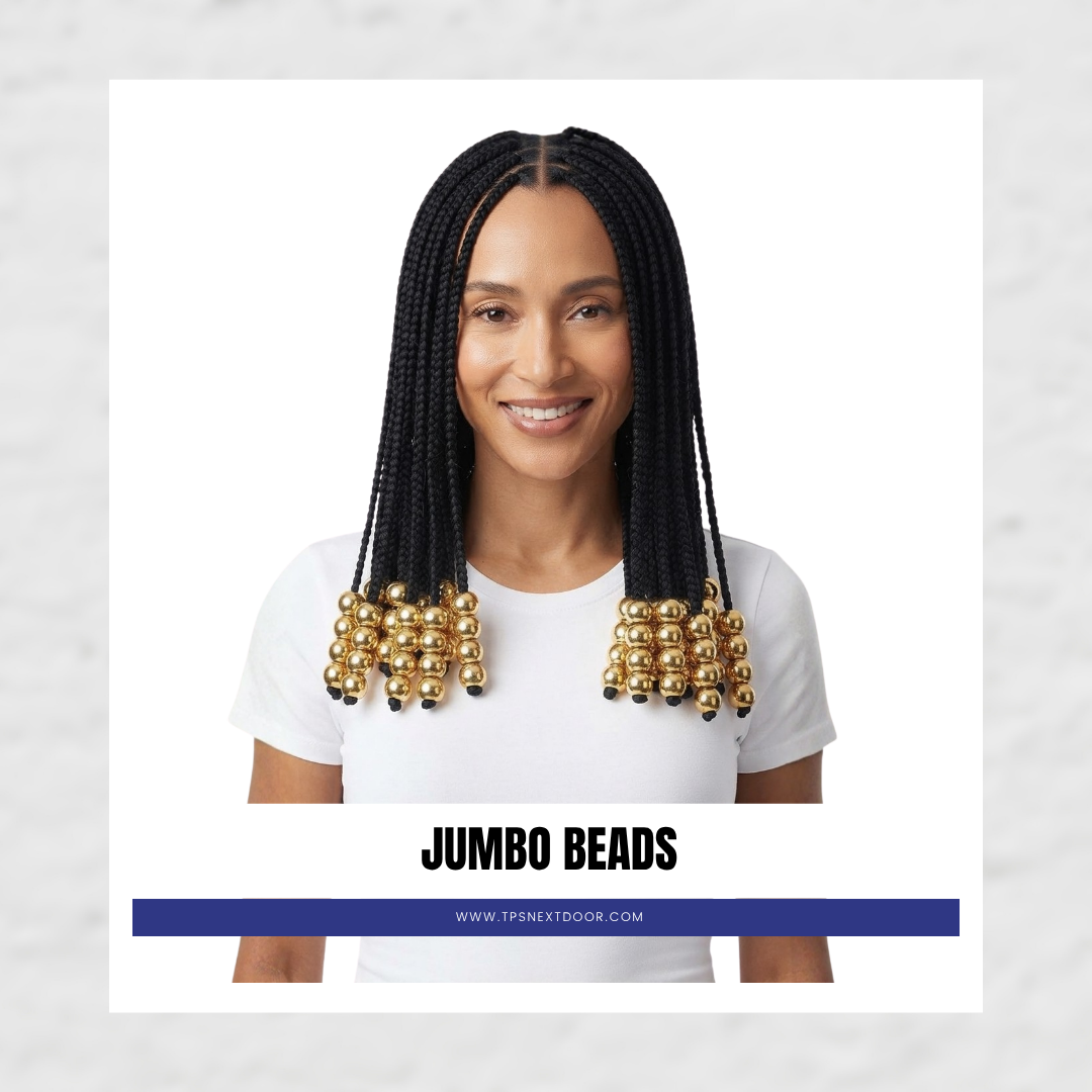 METALLIC JUMBO ROUND BEADS (GOLD)