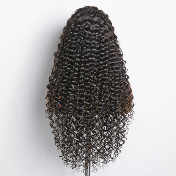 WIG : 13x4 PREMADE FRONTAL LACE WIG #1B Deep wave
