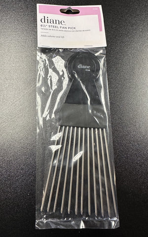 DIANE #D148 STEEL FAN PINK BLACK COMB