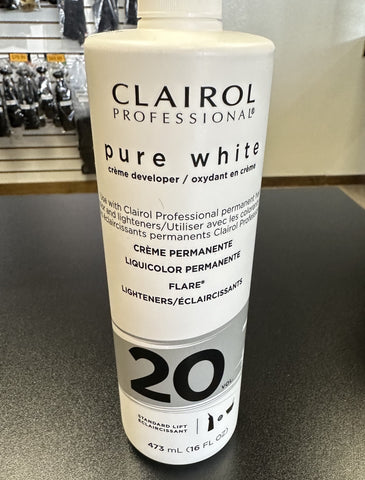 CLAIROL SOY4PLEX PURE WHITE CREME DEVELOPER 20 16 OZ