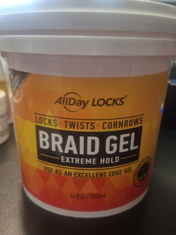ALL DAY LOCKS EXTREME HOLD BRAID GEL 64 oz