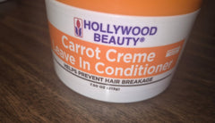 HOLLYWOOD BEAUTY CARROT CREME LEAVE IN CONDITIONER 7.5OZ