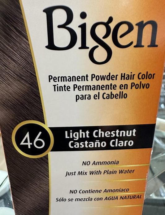 BIGEN PERMANENT POWDER HAIR COLOR (LIGHT CHESTNUT)