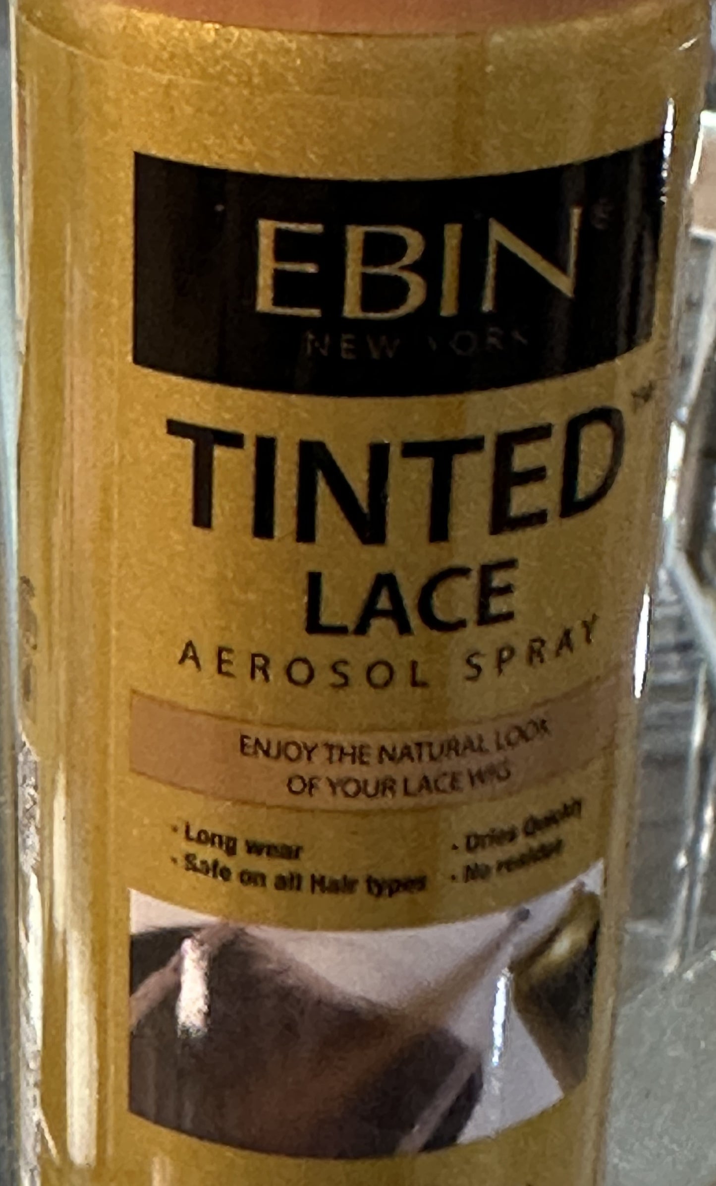 EBIN TINTED LACE SPRAY (LIGHT WARM BROWN)