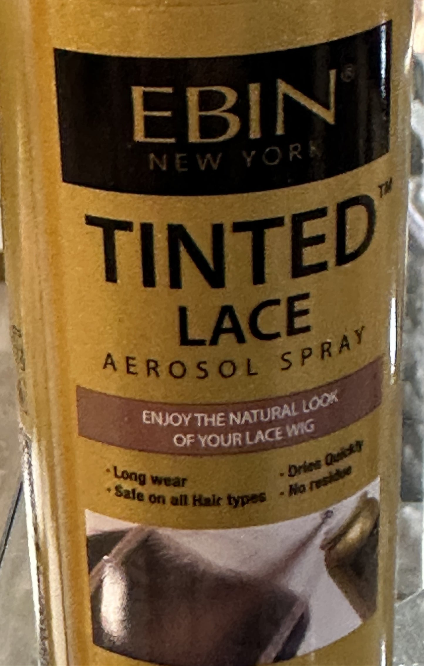 EBIN TINTED LACE SPRAY (DARK BROWN)