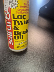 SULFUR 8 LOC TWIST & BRAID OIL 4oz
