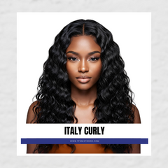 Weave: Human Hair Black Italy Curly 24"