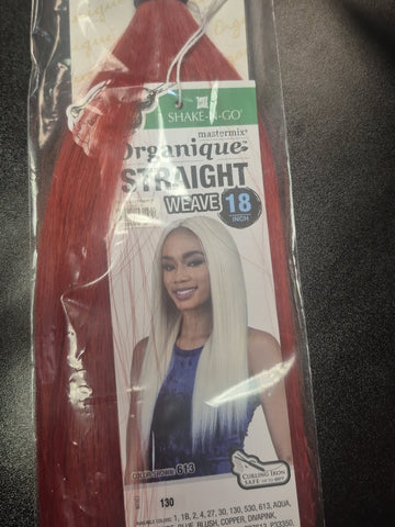 SHAKE N GO ORGANIQUE MASTERMIX WEAVE STRAIGHT 18 IN