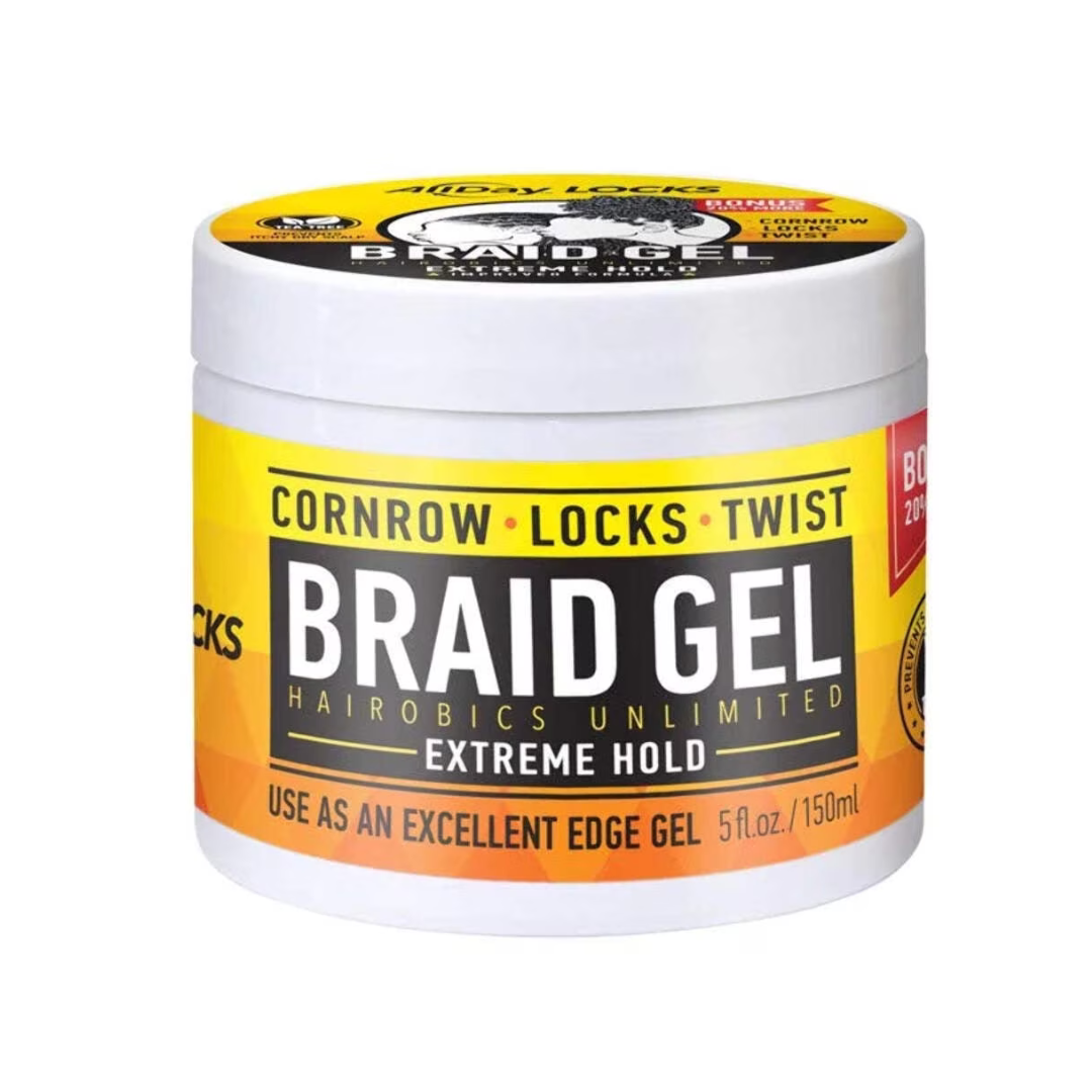 ALL DAY LOCKS EXTREME HOLD BRAID GEL 5 oz