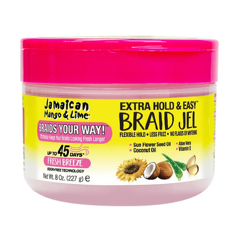 JAMAICAN MANGO & LIME EXTRA HOLD & EASY BRAID GEL 8 OZ