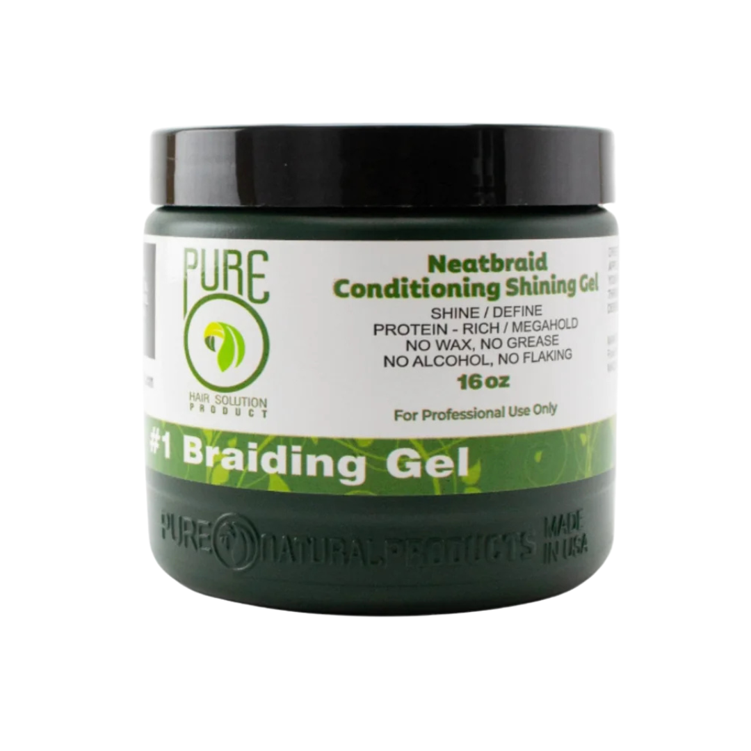 PURE O NEATBRAID CONDITIONING SHINING GEL 16 oz