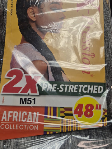 SENSATIONNEL KANEKALON 2X X-PRESSION PRE STRETCHED BRAID 48″