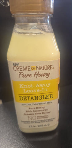 CREME OF NATURE PURE HONEY KNOT AWAY LEAVE-IN DETANGLER 8OZ