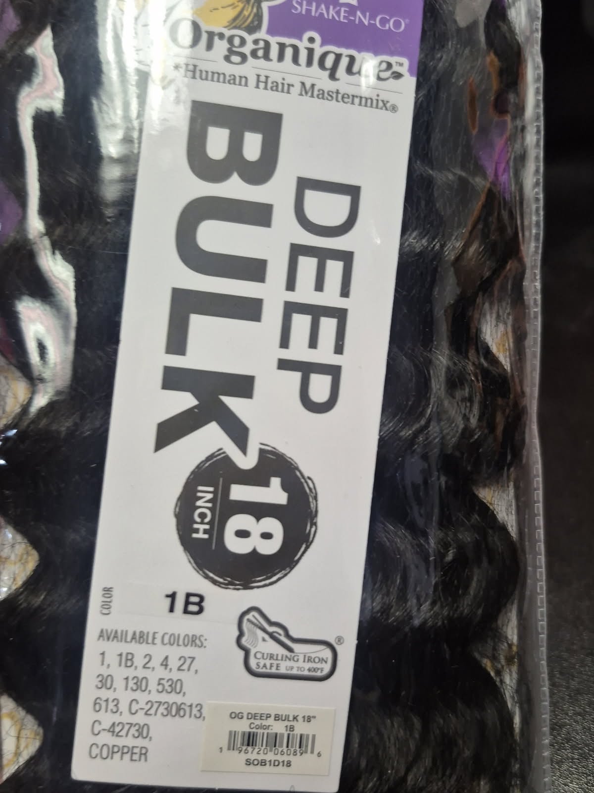 ORGANIQUE HUMAN HAIR MASTER MIX DEEP BULK 18 IN