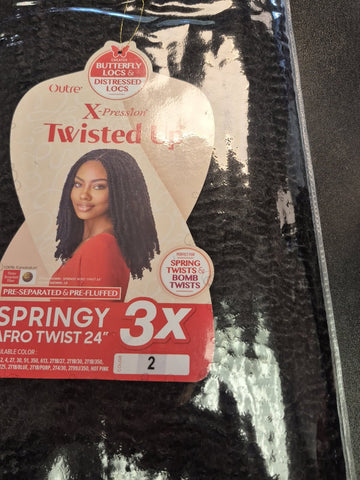OUTRE SPRINGY AFRO TWISTED UP 24" 3X