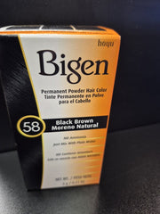 BIGEN PERMANENT POWDER HAIR COLOR (BLACK BROWN)