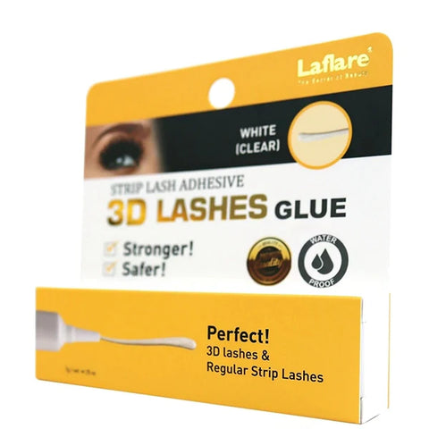LAFLARE 3D LASHES GLUE STRIP LASH ADHESIVE WHITE 0.25 OZ