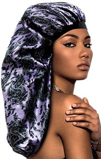 X-TRA LONG SILKY DESIGNED BONNET CAP (DOUBLE) - PAISLEY ASSORTEDThe Product Store Next Door