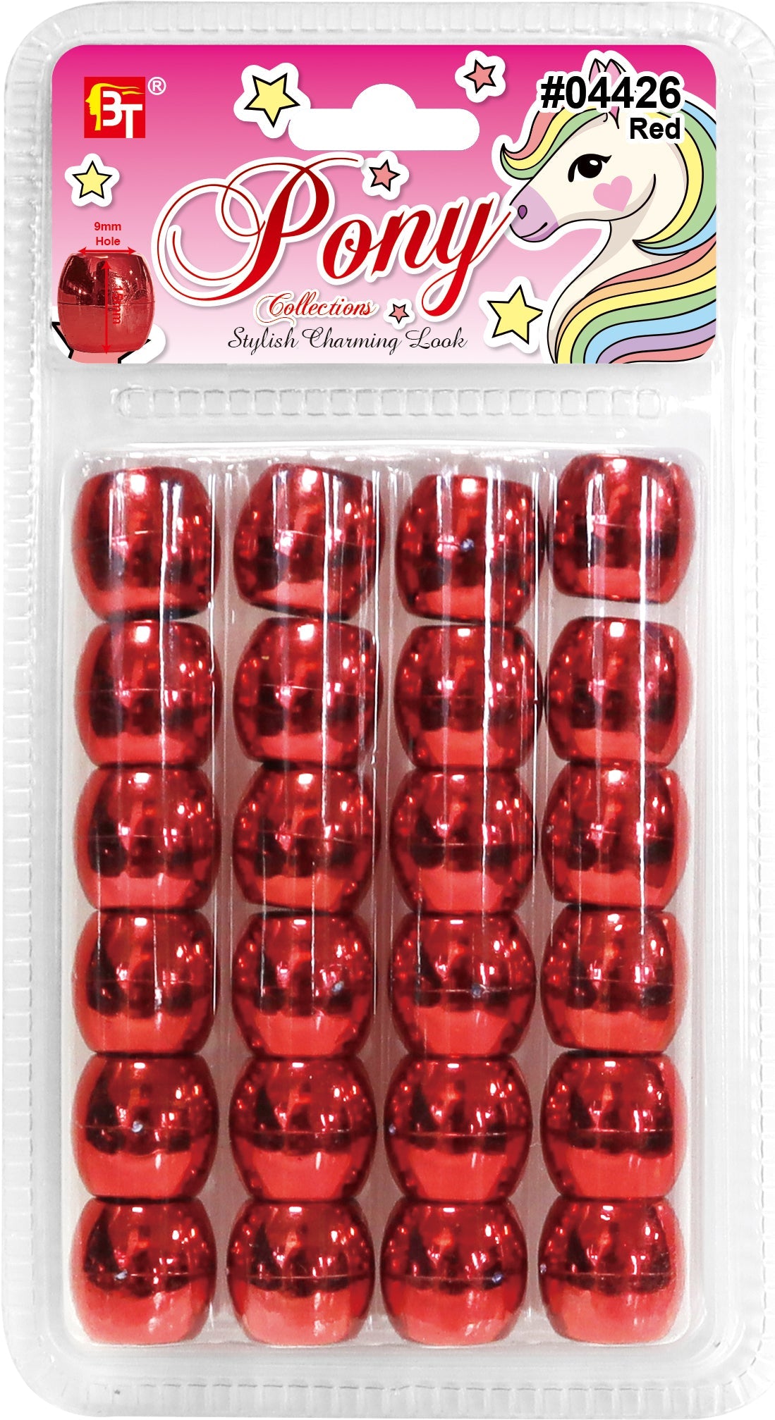 METALIC JUMBO ROUND BEADS (RED)The Product Store Next Door