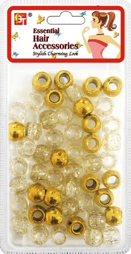 LARGE ROUND GALACTIC BEADS GALACTIC GOLDThe Product Store Next Door