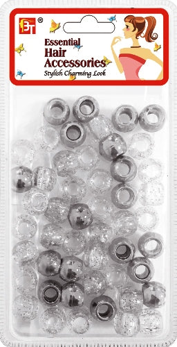 LARGE ROUND BEADS (WHITE/CLEAR)The Product Store Next Door