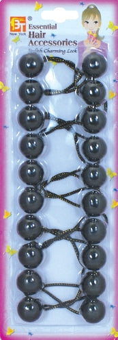 10 PONYTAIL HOLDERS 20MM (BLACK)The Product Store Next Door