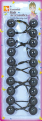 10 PONYTAIL HOLDERS 20MM (BLACK)The Product Store Next Door