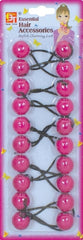 10 PONYTAIL HOLDERS 20MM (DARK PINK)The Product Store Next Door