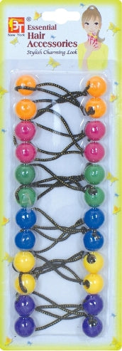 12 PONYTAIL HOLDERS 16MM (ORANGE, VIOLET, GREEN, BLUE, YELLOW, PURPLE)The Product Store Next Door