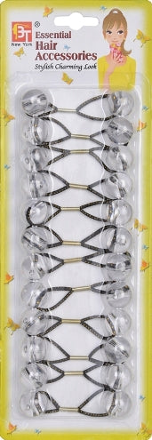12 PONYTAIL HOLDERS 16MM (CLEAR)The Product Store Next Door